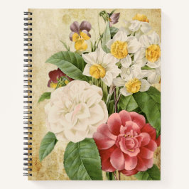 Notebook de Buquê de Flor de Jardim