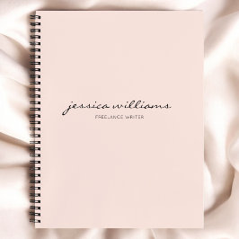 Notebook de caligrafia moderna minimalista