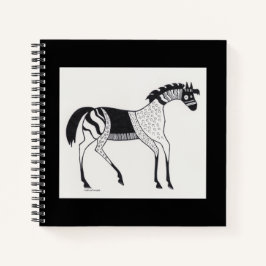 Notebook de cavalos inspirado grego Mycenaean