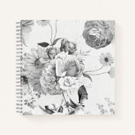 Notebook de colagem flexível preto personalizado