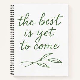 Notebook de cotação inspiracional