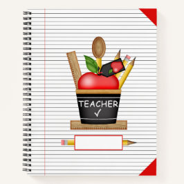 Notebook de Cupcake de Apple do professor