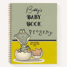 Notebook de Diário de Bebê de Nome Pessoal |