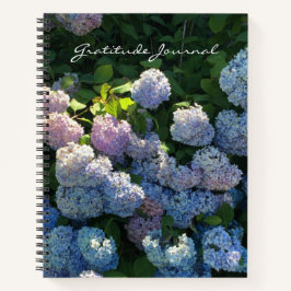 Notebook de Diário de Gratidão Floral Hydrangea