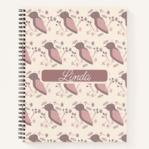 Notebook de Diário de Nome Rosa Mudado de Boêmia