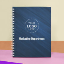 Notebook de empresa minimalista