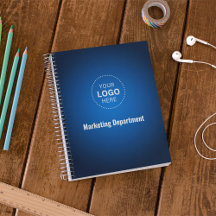 Notebook de empresa minimalista