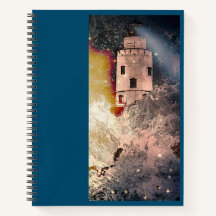 Notebook de Espiral de Farol do Mar Stormy