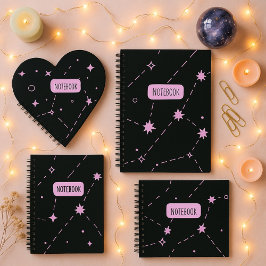 Notebook de Espiral de Noite Estelar Constelação