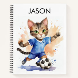 Notebook de gato bonito considerado personalizado