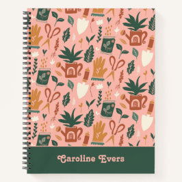 Notebook de jardinagem personalizado