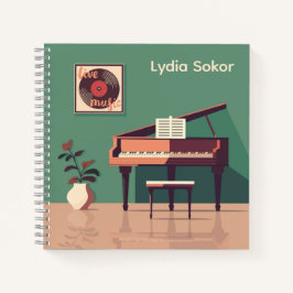 Notebook de música personalizado