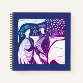 Notebook de Mycenaean Grego Inspirou Azul