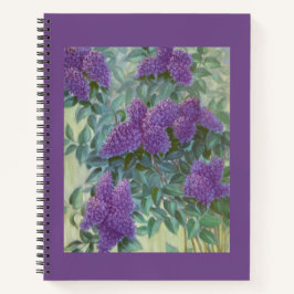 Notebook de pintura flexível púrpura - Diário
