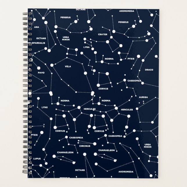 Notebook de Planejador de Constelações Estrelas (Frente)