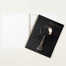 Notebook de Planejador de Refeições de Sal Preto