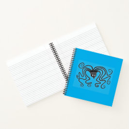 Notebook de polvo azul inspirado no grego Mycenaea