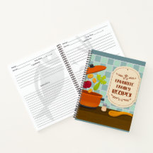 Notebook de receitas da família favorita