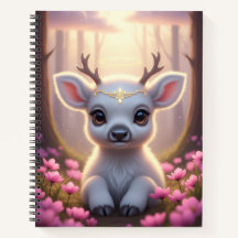 Notebook de serenidade média rosa