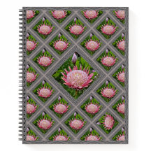 Notebook distinto com proteína rosa adorável