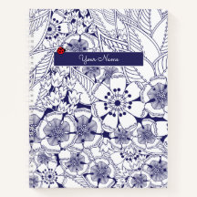 Notebook Elegante Blue Personalizado