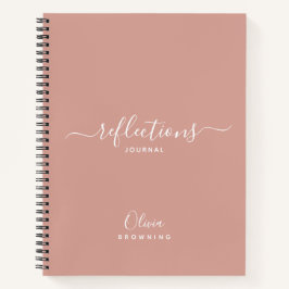 Notebook Elegante Blush Refletions Diário