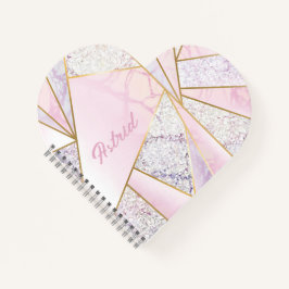 Notebook Elegante Murble Rosa Scketchbook