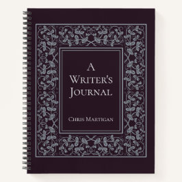 Notebook Escrevendo personalizado para autores