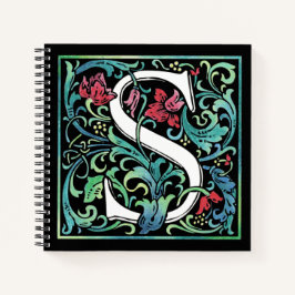 Notebook espiral colorido S Monograma