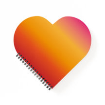 Notebook espiral colorido sunset