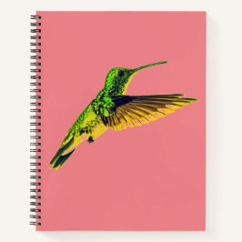 Notebook espiral com design de esmeralda simples