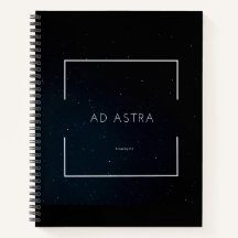 Notebook espiral com Impressão Ad Astra