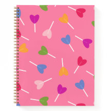 Notebook espiral com vários cores