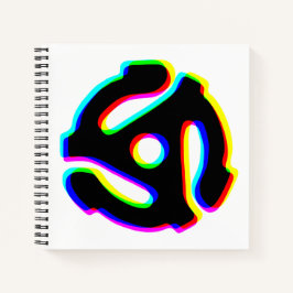 Notebook espiral de 45 rpm Record