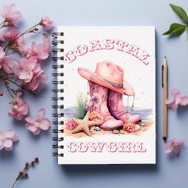 Notebook Espiral De Cowgirl Costeira