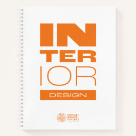 Notebook Espiral de Design do Interior do Kean MGC