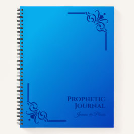 Notebook espiral de Diário profético personalizado