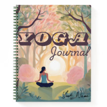 Notebook espiral de Diário Yoga