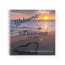 Notebook Espiral de Livro Sunset Beach Elegante