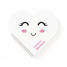 Notebook espiral de menina Kawaii
