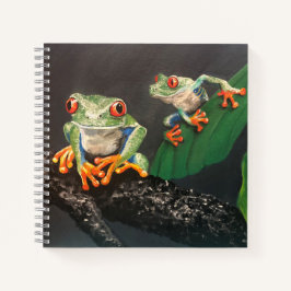 Notebook espiral de sapo