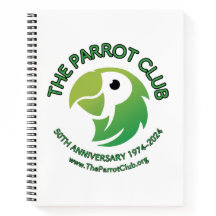 Notebook espiral do Clube de Papagaio 50 anos