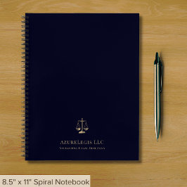 Notebook espiral do defensor jurídico