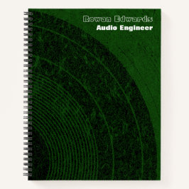 Notebook espiral do Engenheiro de áudio