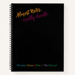 Notebook espiral engraçado para estudantes