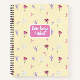 Notebook espiral | Flores e Arcos selvagens em ama