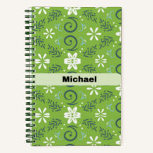Notebook espiral - Inspirado pela natureza verde