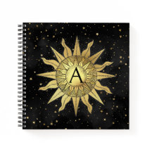 Notebook espiral Ouro celeste Sun