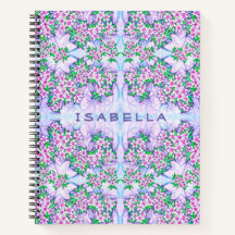 Notebook Espiral Personalizado bonito para Flores