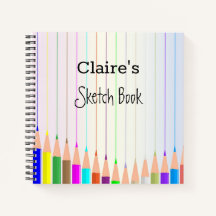 Notebook espiral personalizado do Sketchbook